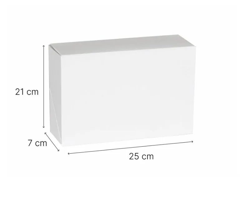 Pojemnik cukierniczy papierowy 25x21x7 cm biały 50 szt P11504 Pojemnik cukierniczy papierowy 25x21x7 cm biały 50 szt P11504 - obrazek 2