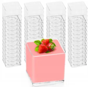 Fingerfood -  pojemnik CUBE na mini porcję 80 ml 9 szt