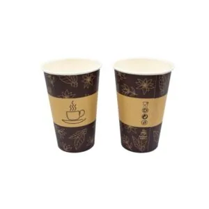 BEZ SUP 100% EKO Kubek papierowy 180 ml  0% PLASTIKU 50 szt 88020