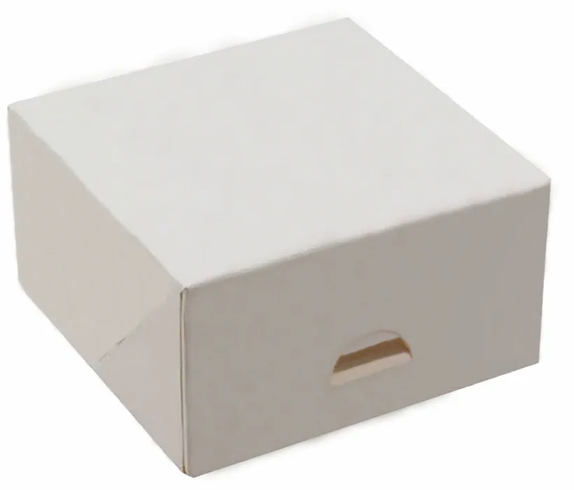 Pojemnik cukierniczy papierowy 13x13x7 cm biały 50 SZT Pojemnik cukierniczy papierowy 13x13x7 cm biały 50 SZT