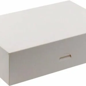 Pojemnik cukierniczy papierowy 21x12,5x7 cm biały 50 SZT