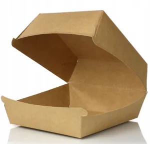 Burger box XXL brązowo-brązowy 15x15x8 cm 100 szt