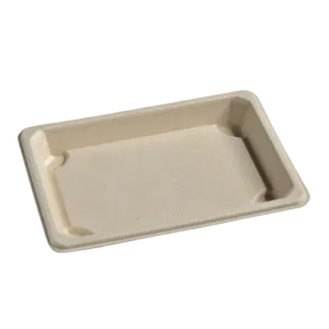 Pojemnik na sushi z trzciny cukrowej 216x136 EKO 50 szt (POKRYWKA OSOBNO) 77146