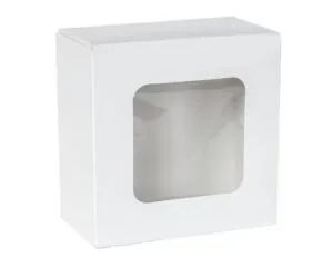 Opakowanie papierowe z okienkiem cukiernicze 13x13x7 cm 20 szt