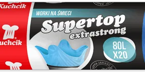 Worki na śmieci ekstramocne niebieskie 80L rolka 20 szt