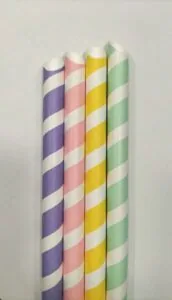 Słomki Bubble Tea PAPIEROWE pastelowe 250 szt