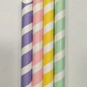 Słomki Bubble Tea PAPIEROWE pastelowe 250 szt
