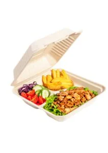 Food box trójdzielny 1000 ml PFAS FREE 50 szt B036-3CNAT