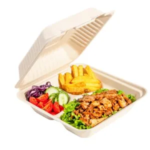 Food box trójdzielny 1000 ml PFAS FREE 50 szt B036-3CNAT
