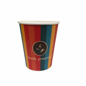 BEZ SUP EKO Kubek Chwila Przerwy papierowy 250 ml  0% PLASTIKU 50 szt