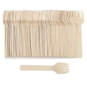 Widelczyk drewniany do ciasta 10 cm 100 szt