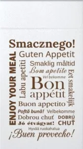 Serwetki kangurek 1/8 kieszonka na sztućce nadruk uniwersalny 50 szt