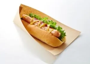 Opakowanie hot dog amerykański torebka brąz 80x220 mm 1000 szt P1625