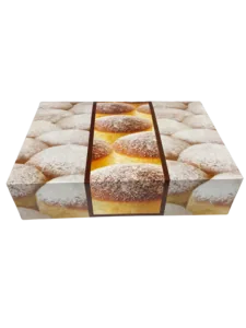 TŁUSTY CZWARTEK Opakowania na pączki kartonowe 31x31x7 cm 50 szt