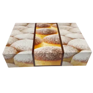 TŁUSTY CZWARTEK Opakowania na pączki kartonowe 31x31x7 cm 50 szt