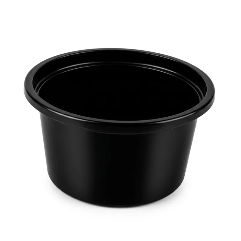 Pojemnik na sos lub dip 80 ml PP CZARNY 100 szt KGL Pojemnik na sos lub dip 80 ml PP CZARNY 100 szt KGL